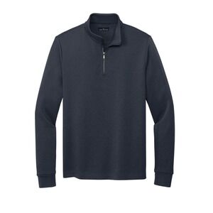 NEW MEN'S BROOKS BROTHERS DOUBLE KNIT, 1/4 ZIP PULLOVER, CADET COLLAR.‎ XL